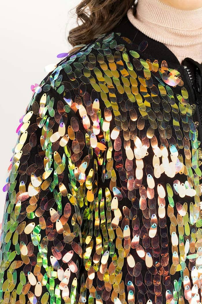 Junior Girl Multi Color Jacket With Embellished Medium Length 224-410-035