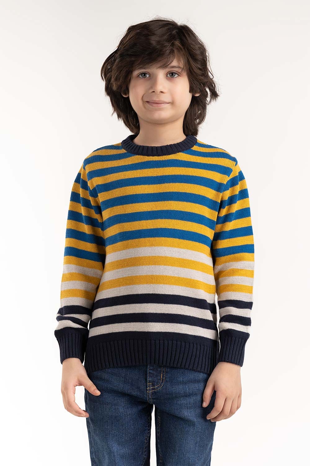 Toddler Boy Multi Color Knit Sweater 224-511-029