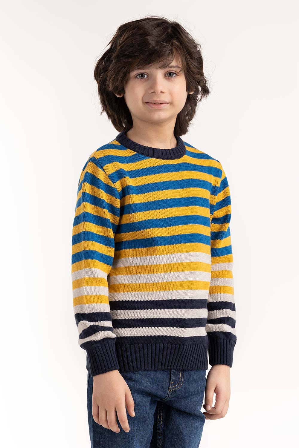 Toddler Boy Multi Color Knit Sweater 224-511-029
