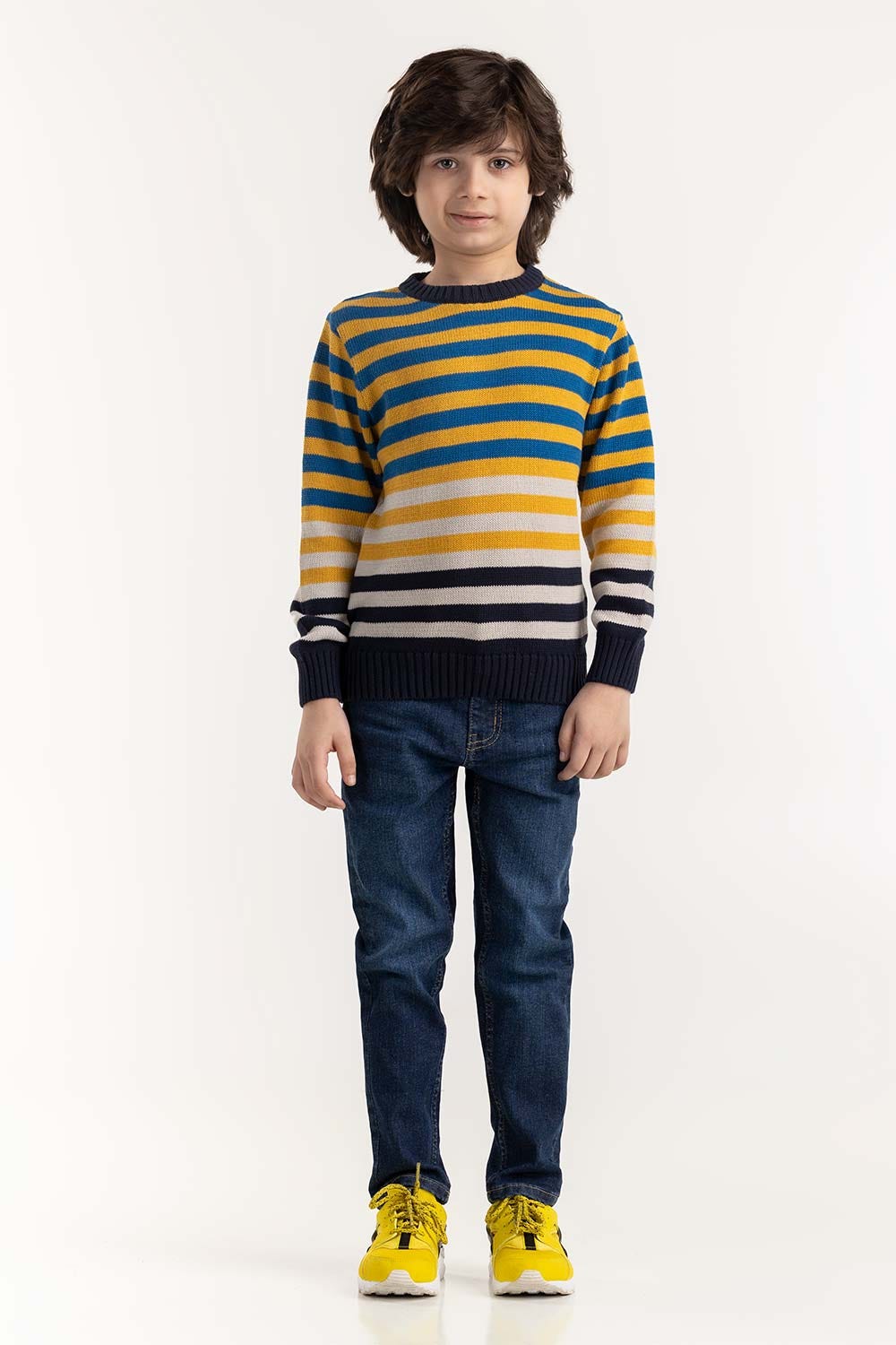 Toddler Boy Multi Color Knit Sweater 224-511-029
