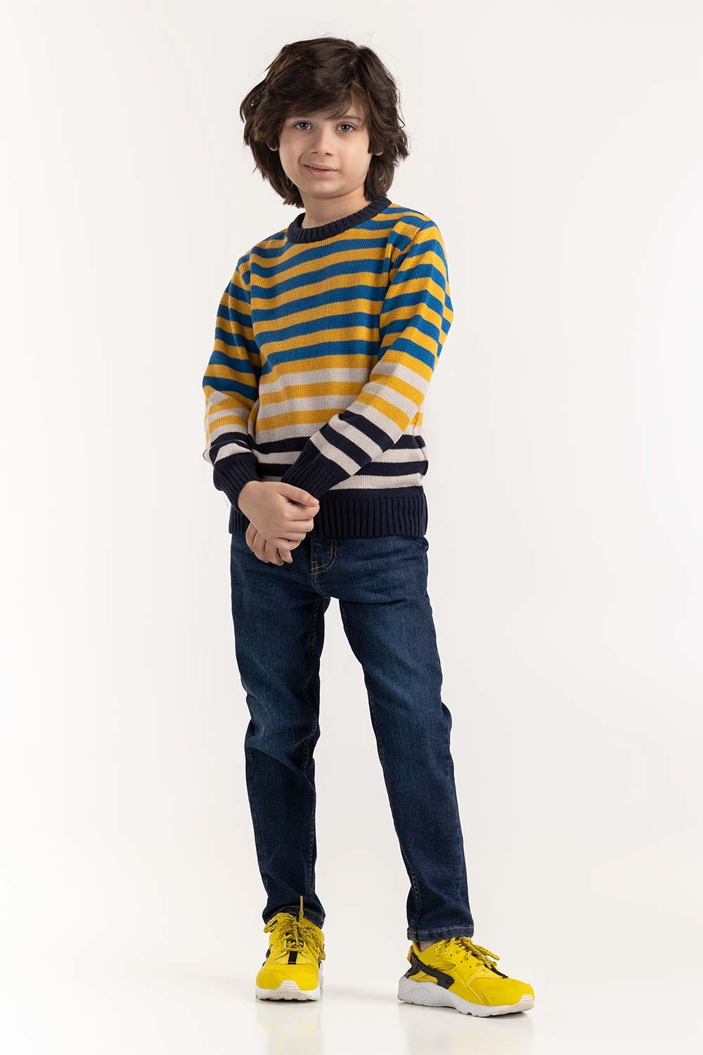 Toddler Boy Multi Color Knit Sweater 224-511-029