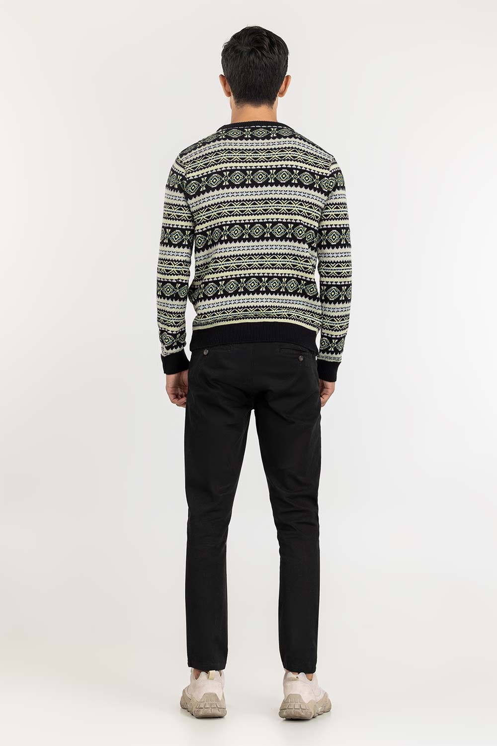 Multi Color Navajo Crew Neck Sweater SWT-FFSCN22-132