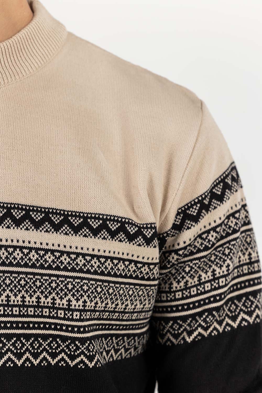 Multi Color Navajo High Neck Sweater SWT-FFSHN22-111