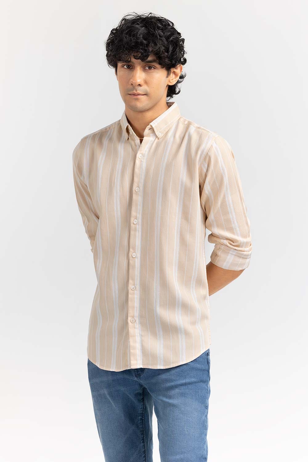 Multi Color Stripe Casual Shirt CS-YD22-011