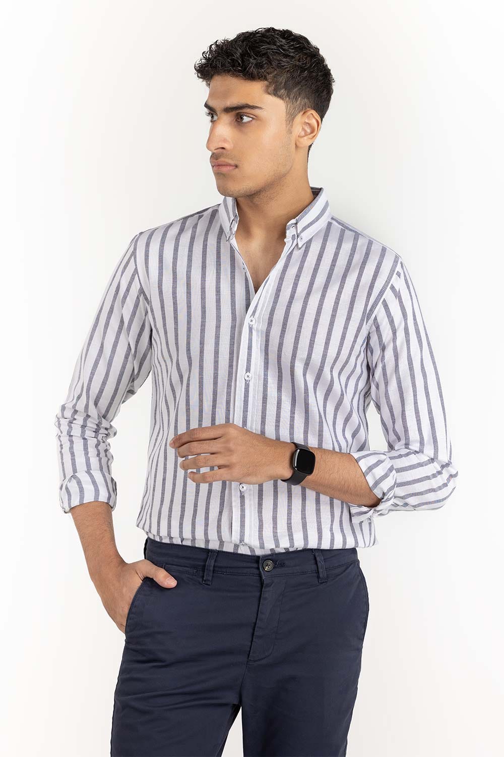 Multi Color Striped Casual Shirt CS-YD22-028