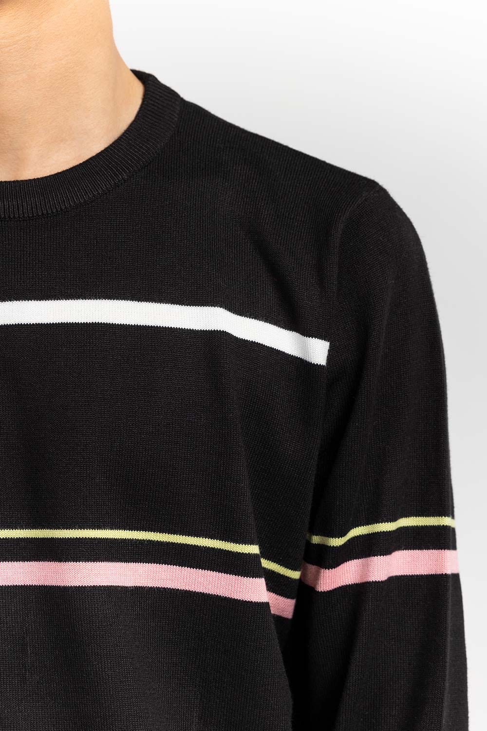 Multi Color Striped Crew Neck Sweater SWT-FFSCN22-252