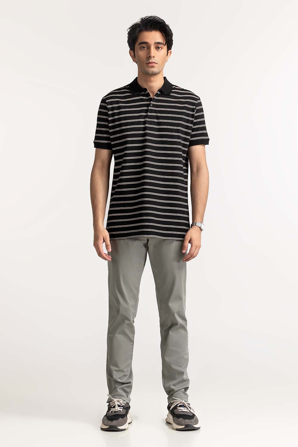 Multi Color Striped Polo PS-FSHN24-083