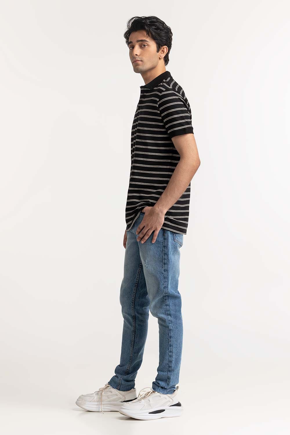 Multi Color Striped Polo PS-FSHN24-083