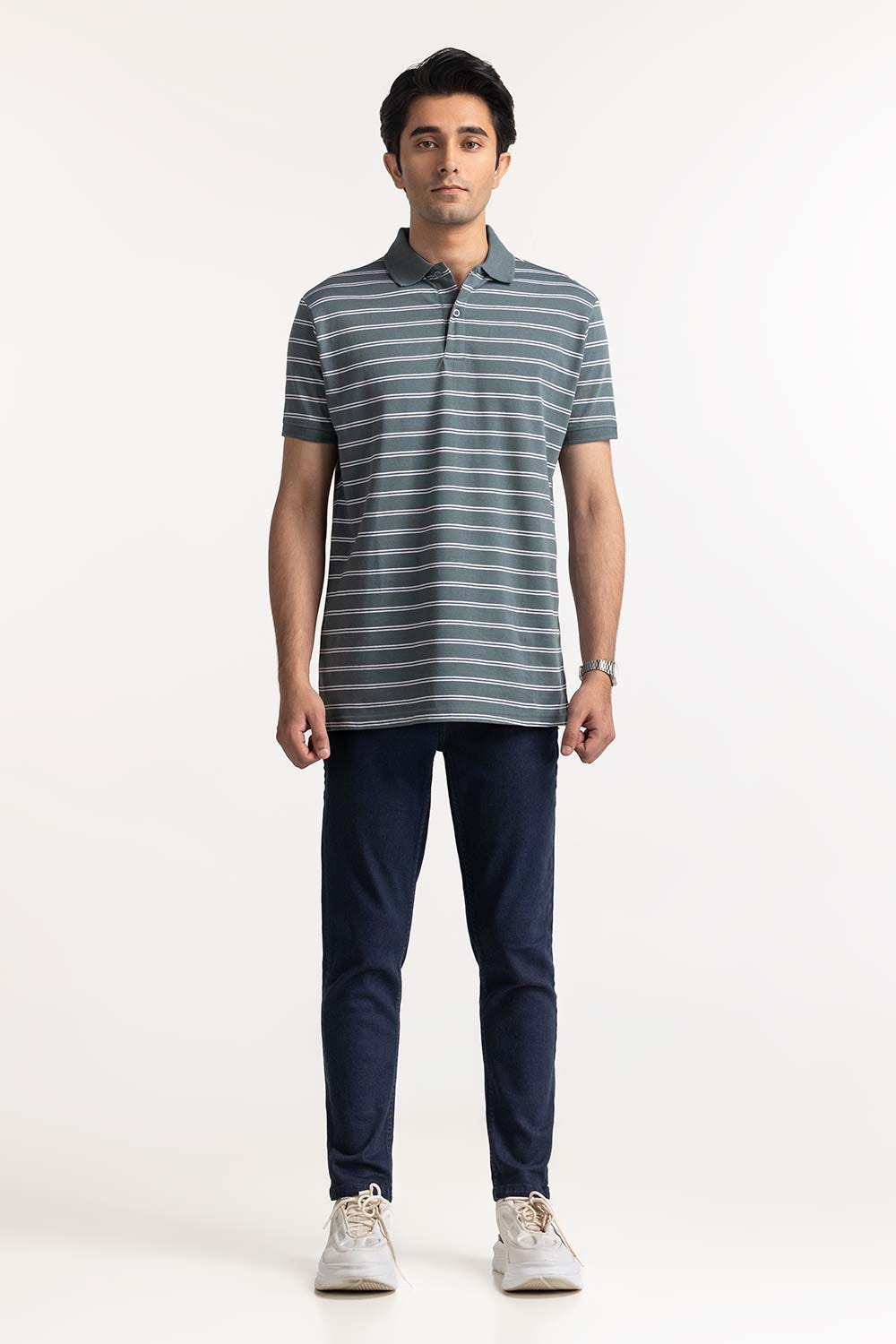 Multi Color Striped Polo PS-FSHN24-085