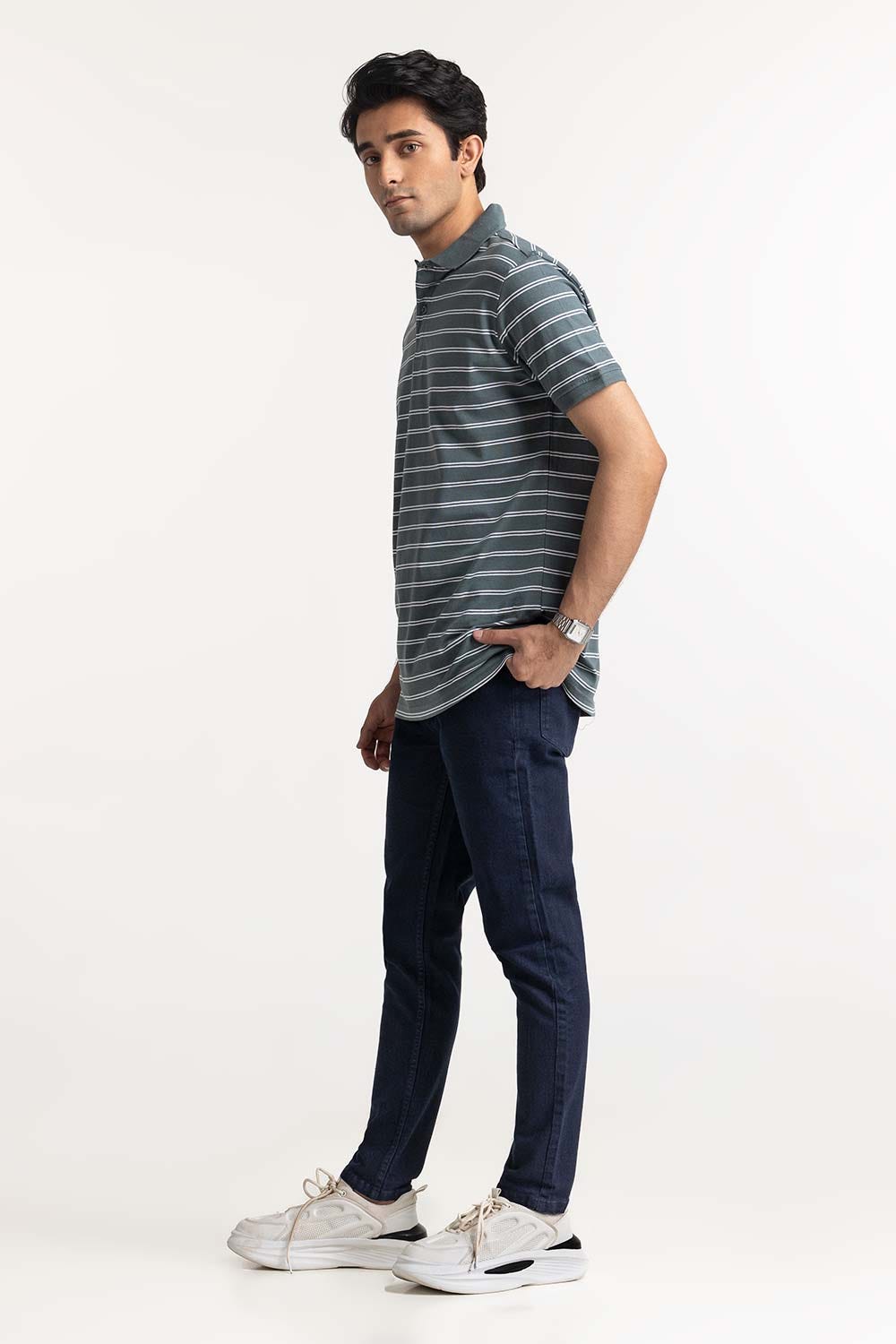 Multi Color Striped Polo PS-FSHN24-085