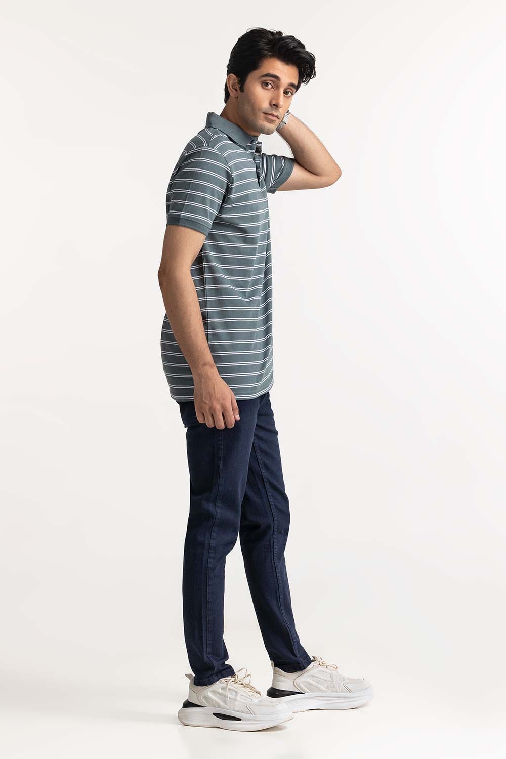 Multi Color Striped Polo PS-FSHN24-085