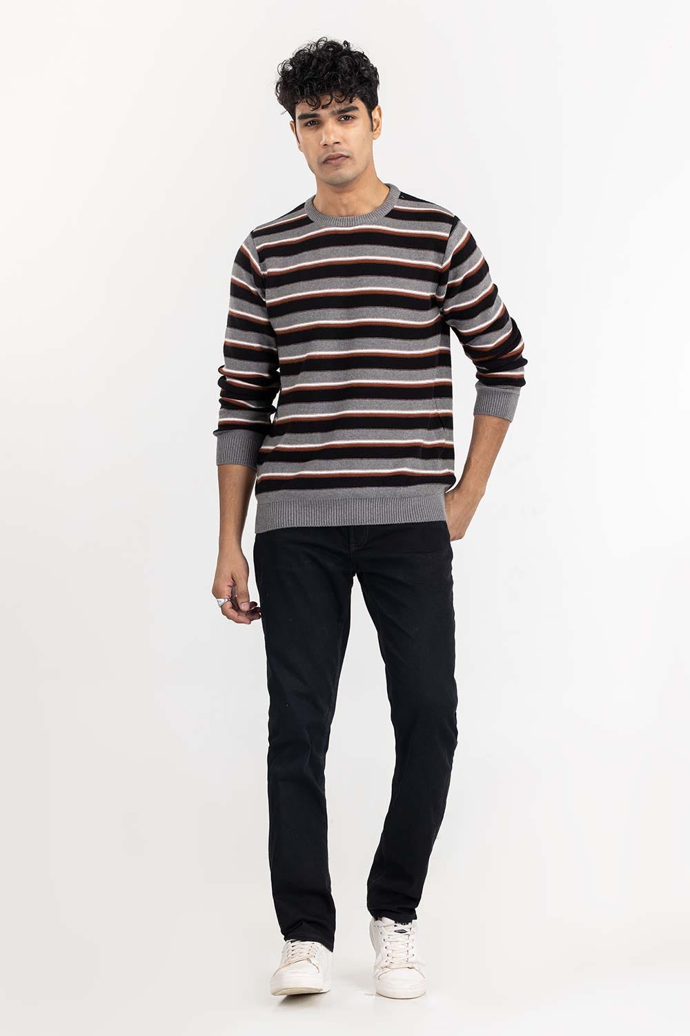 Multi Color Striped Sweater SWT-FFSCN22-190