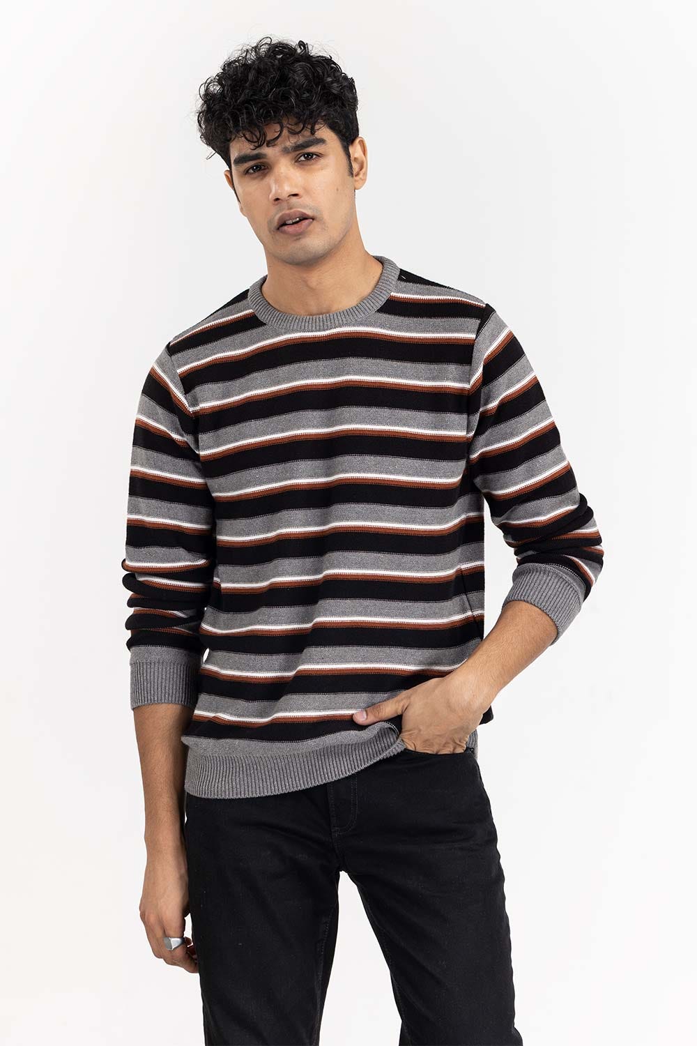 Multi Color Striped Sweater SWT-FFSCN22-190