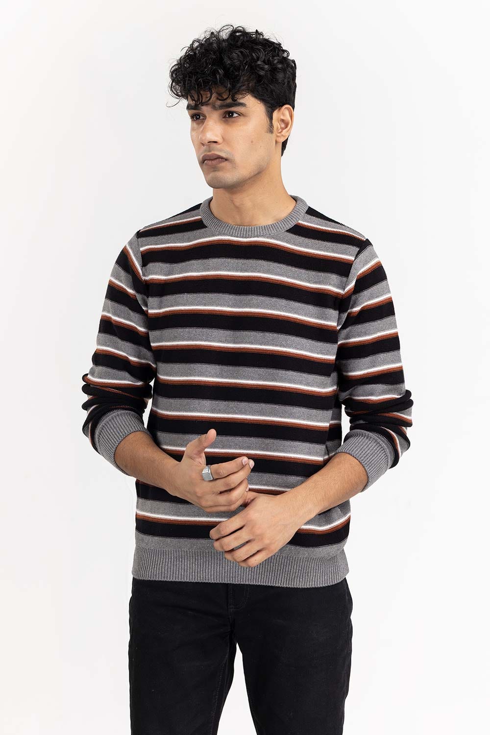 Multi Color Striped Sweater SWT-FFSCN22-190