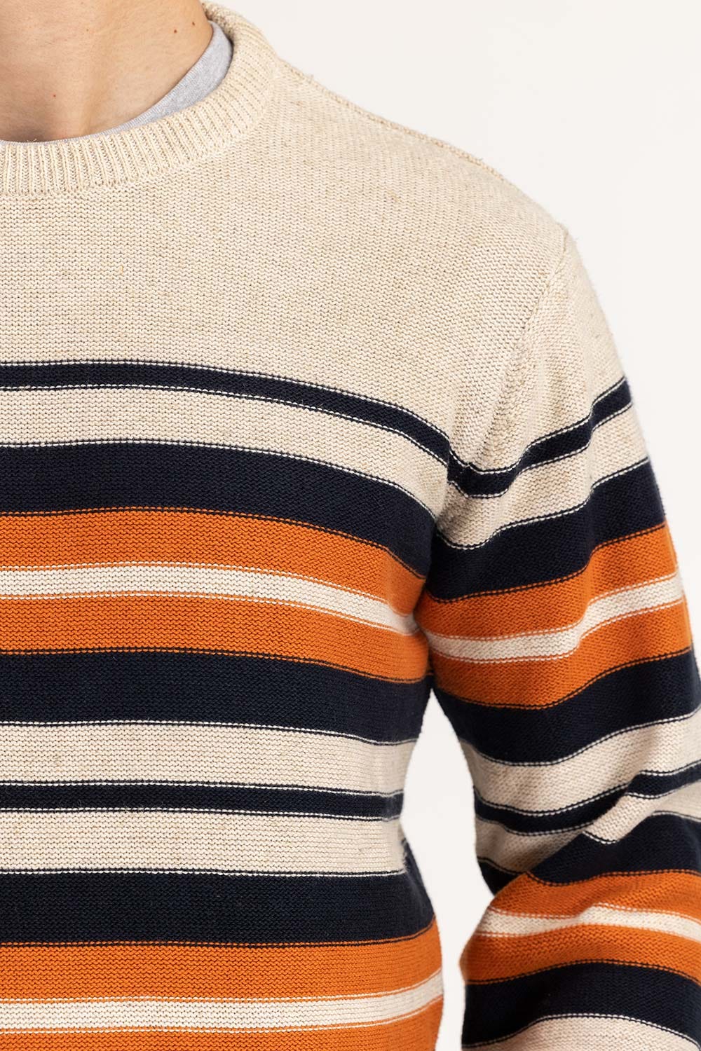 Multi Color Striped Sweater SWT-FFSCN22-193