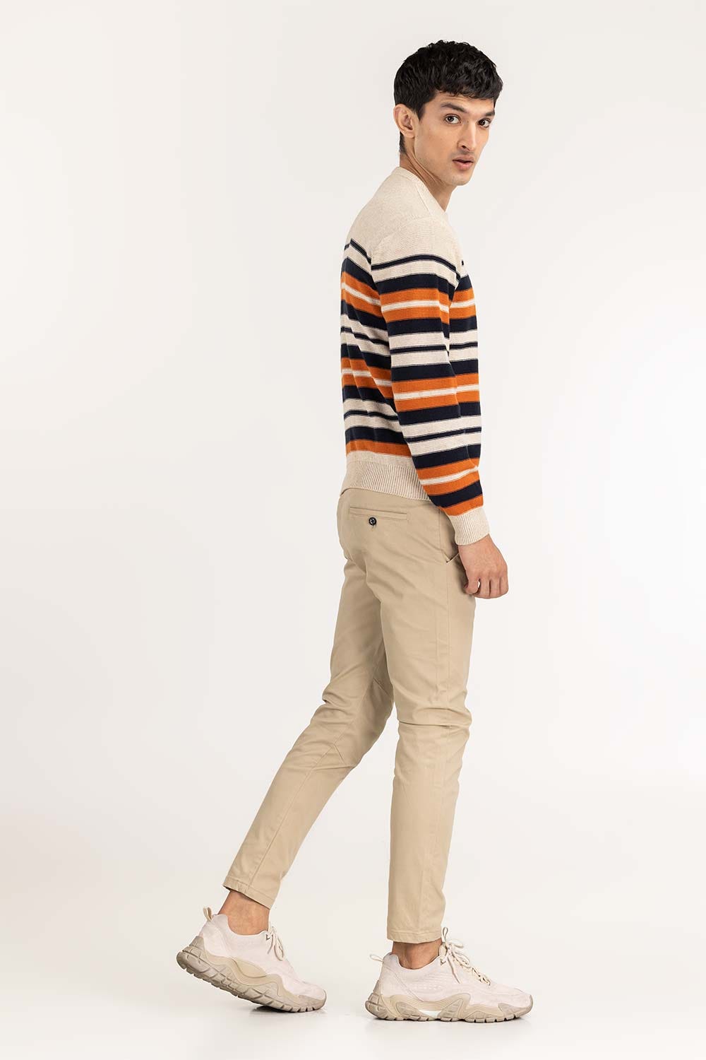 Multi Color Striped Sweater SWT-FFSCN22-193