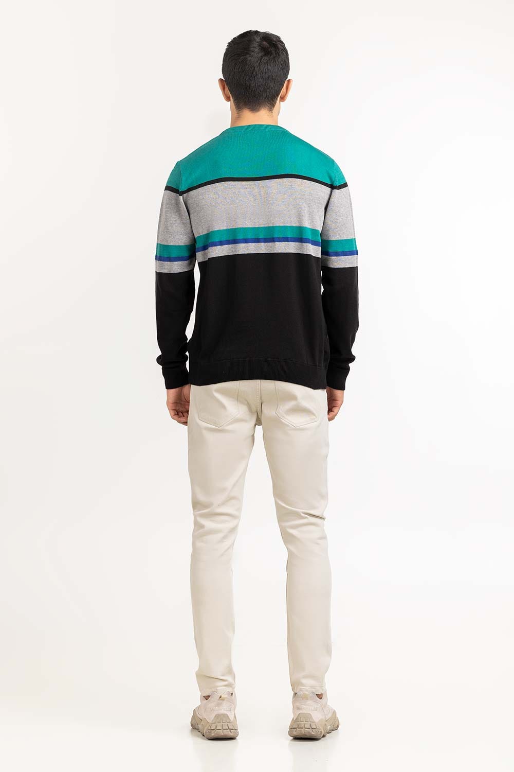 Multi Color Striped Sweater SWT-FFSHN22-195