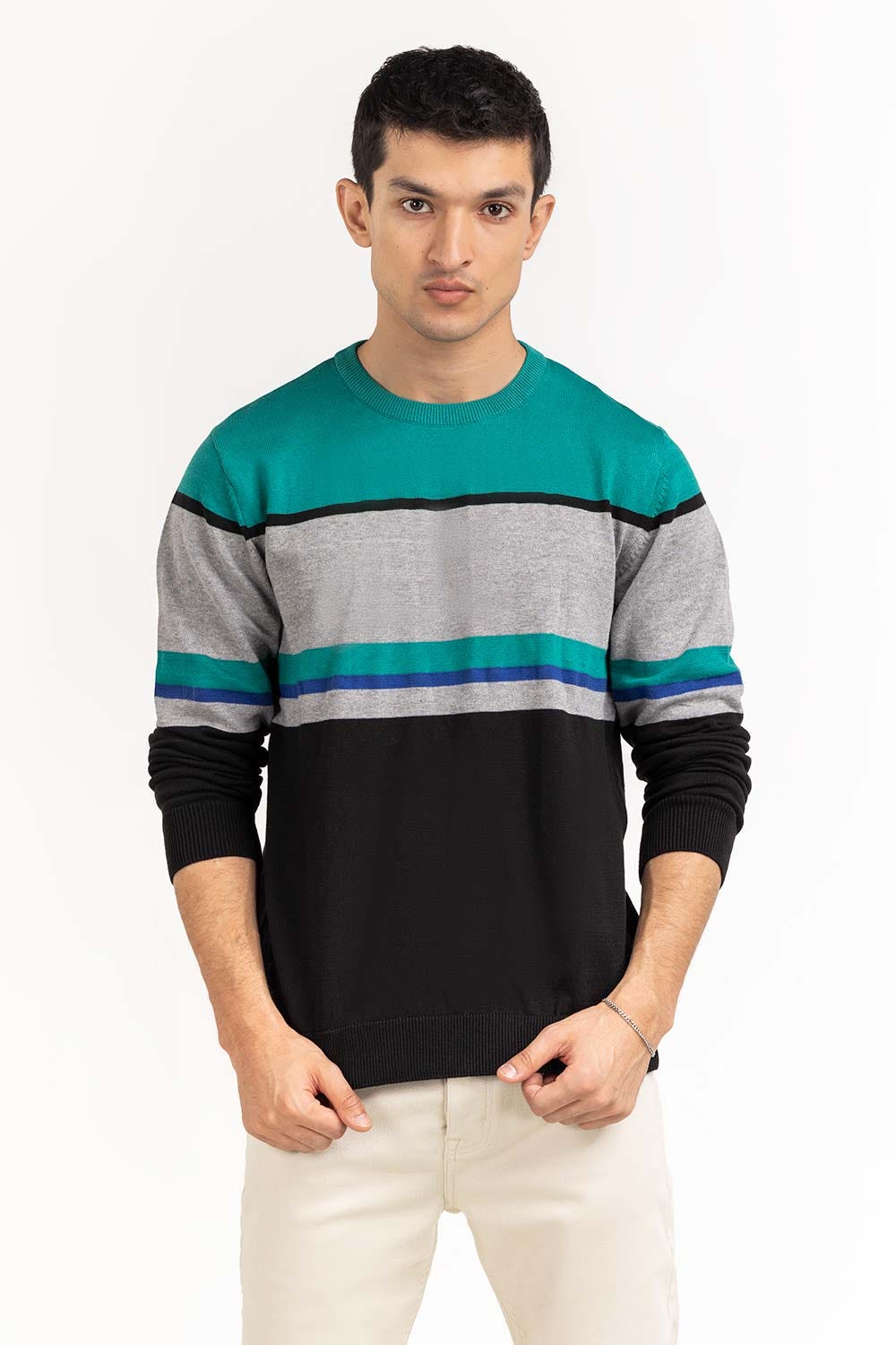 Multi Color Striped Sweater SWT-FFSHN22-195