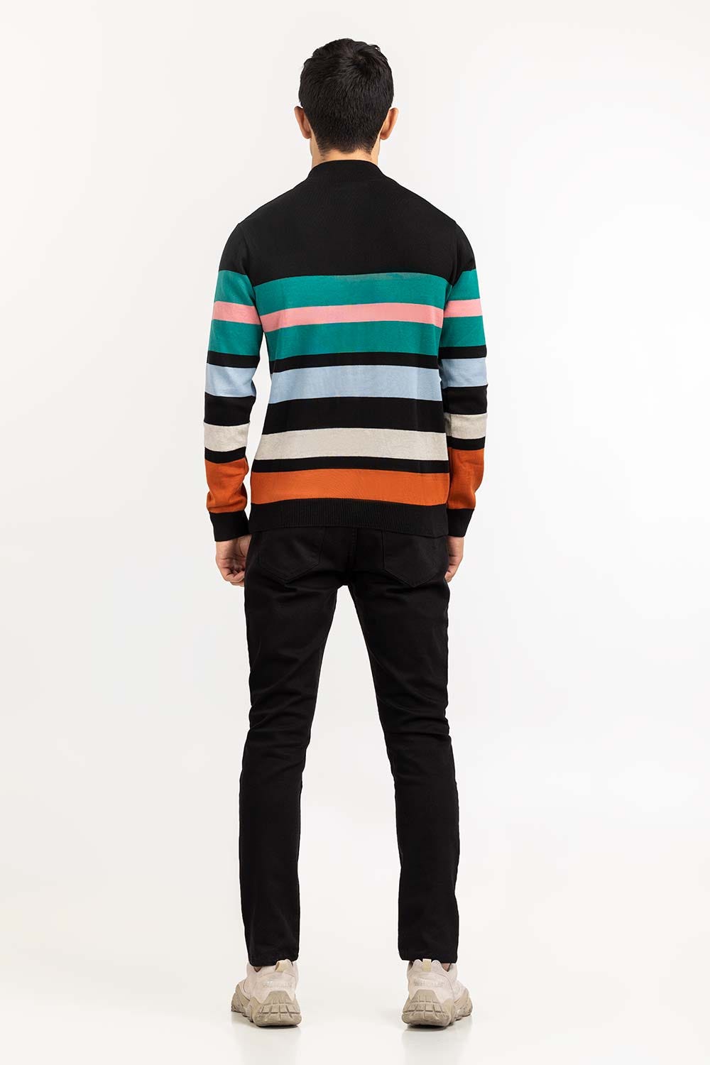 Multi Color Striped Sweater SWT-FFSMNZ22-192