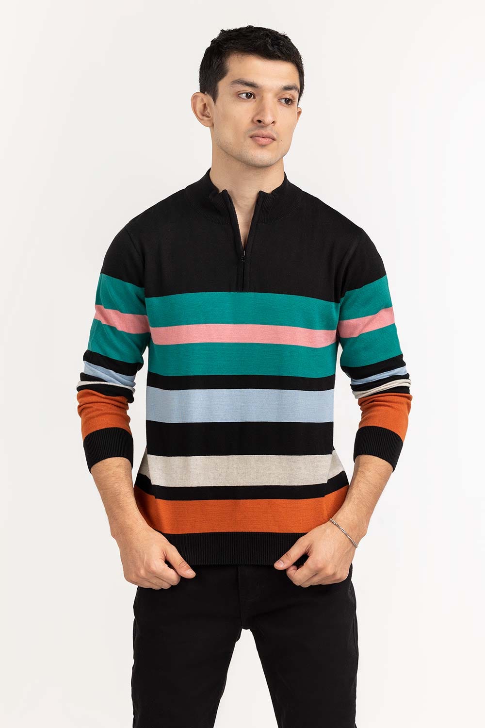 Multi Color Striped Sweater SWT-FFSMNZ22-192