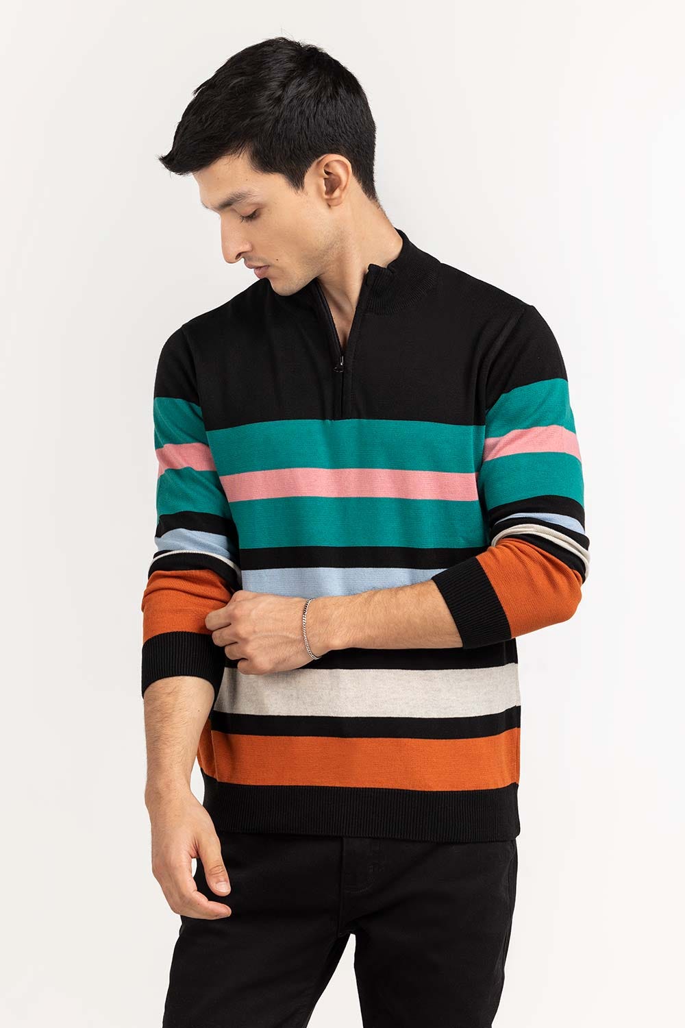 Multi Color Striped Sweater SWT-FFSMNZ22-192