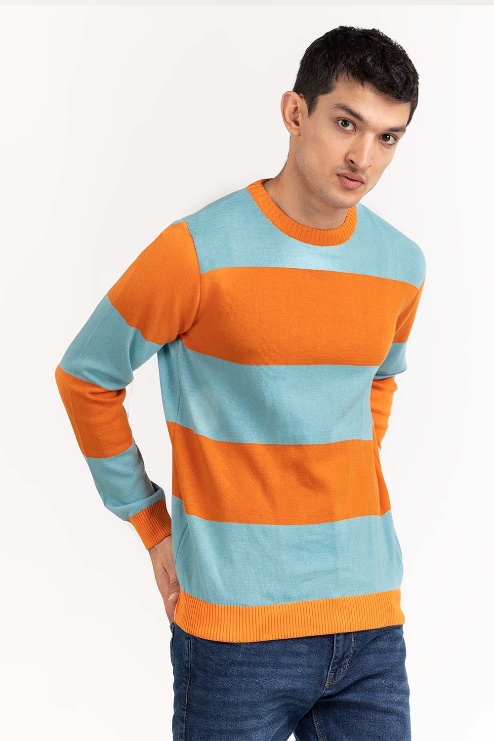 Multi Color Striped Sweater SWT-FFSTN22-201-2
