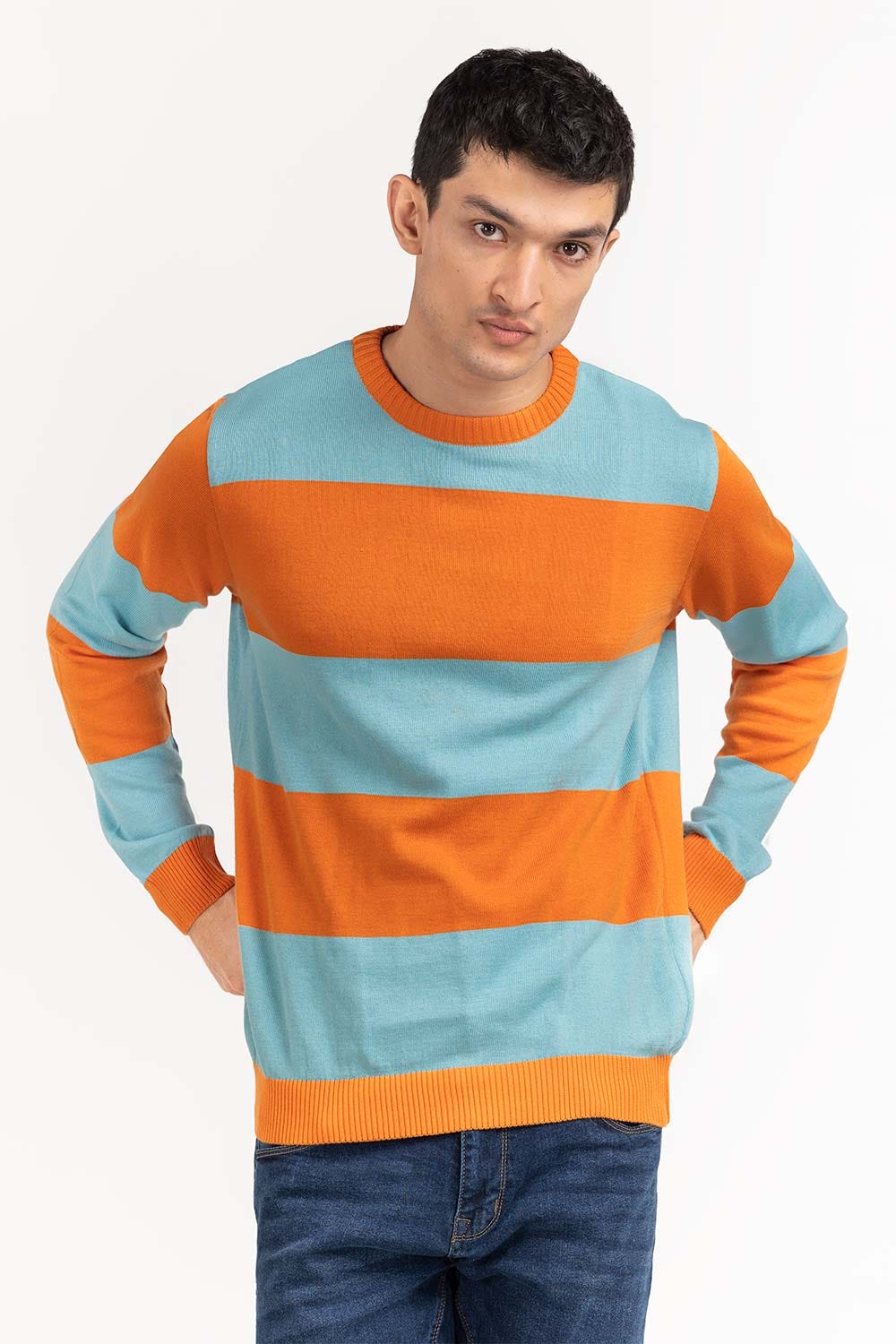 Multi Color Striped Sweater SWT-FFSTN22-201-2