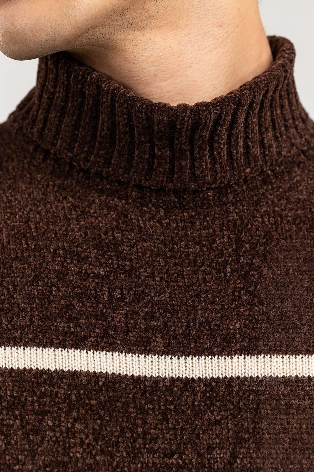 Multi Color Striped Turtle Neck Sweater SWT-FFSTN22-208-1