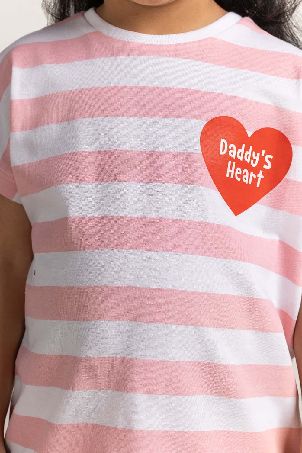 Multi Color Toddler Girl Knit Printed Tee TG-TS-SS24-023