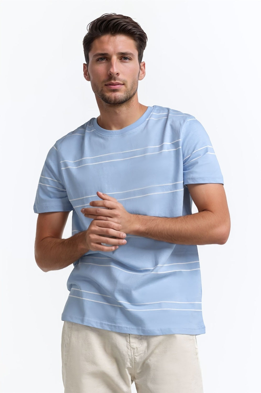 Multi Color Twin Striped Tee TS-CNSJ24-199