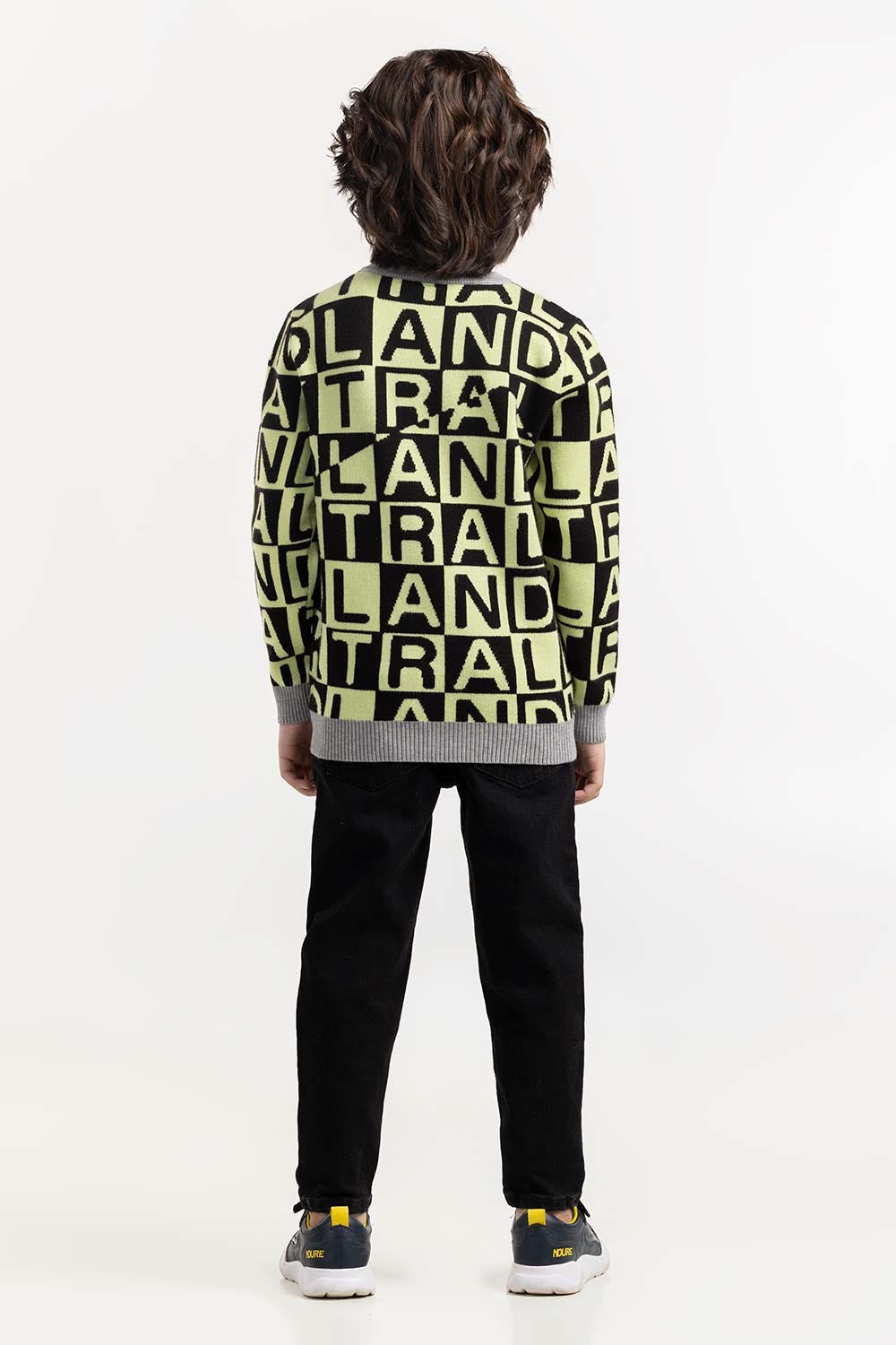 Junior Boy Multi Knit Sweater 224-311-036