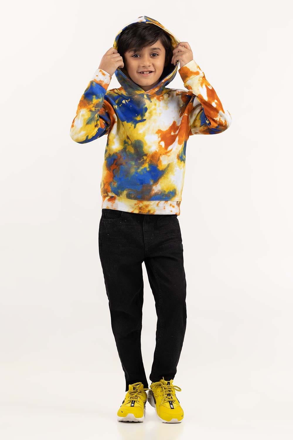 Toddler Boy Multi Knit Long Sleeves Hoodie 224-512-007