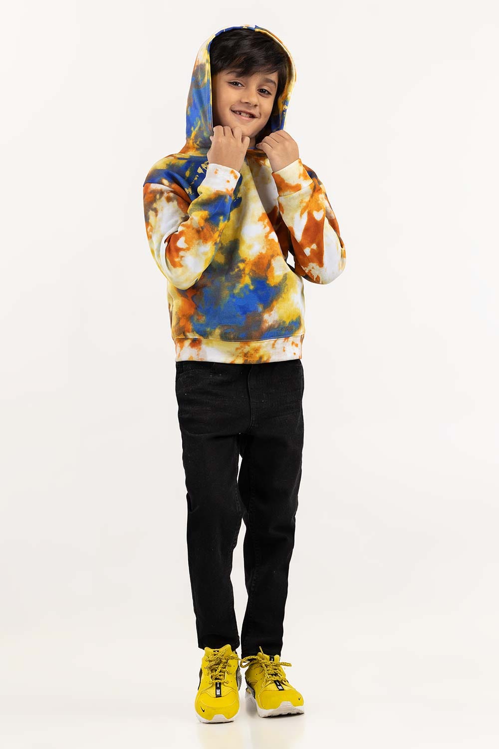 Toddler Boy Multi Knit Long Sleeves Hoodie 224-512-007