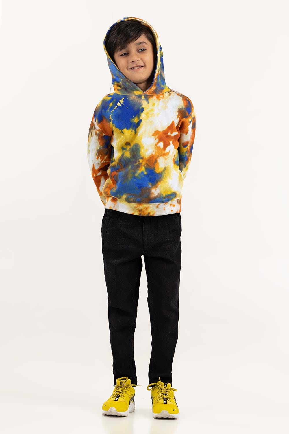 Toddler Boy Multi Knit Long Sleeves Hoodie 224-512-007