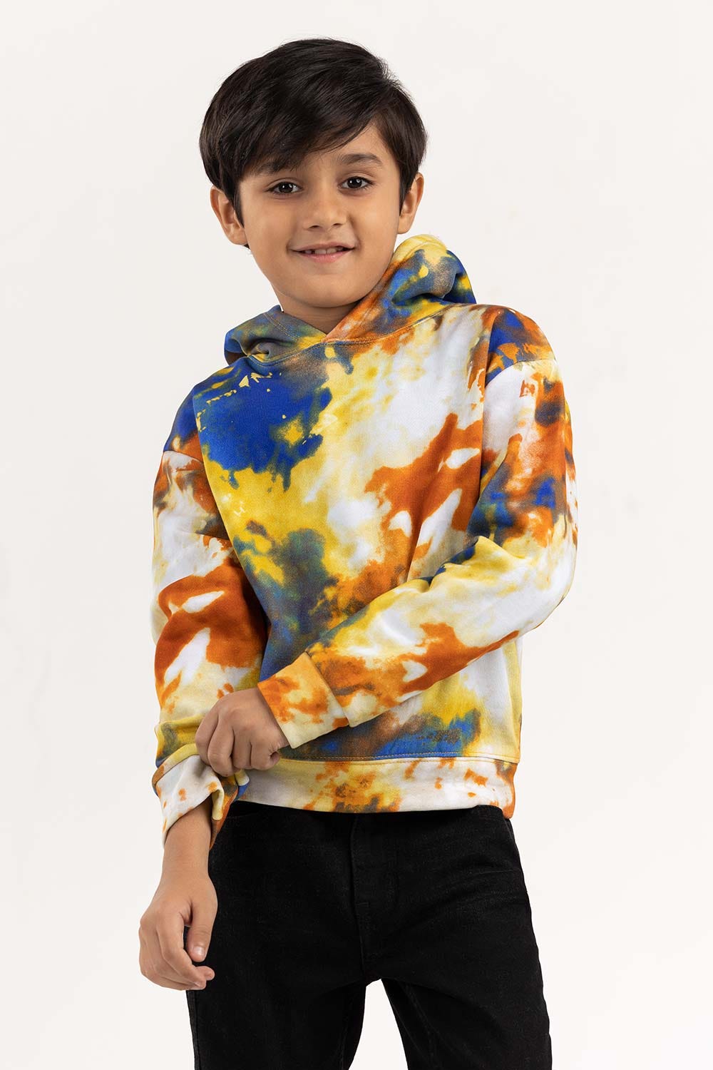 Toddler Boy Multi Knit Long Sleeves Hoodie 224-512-007