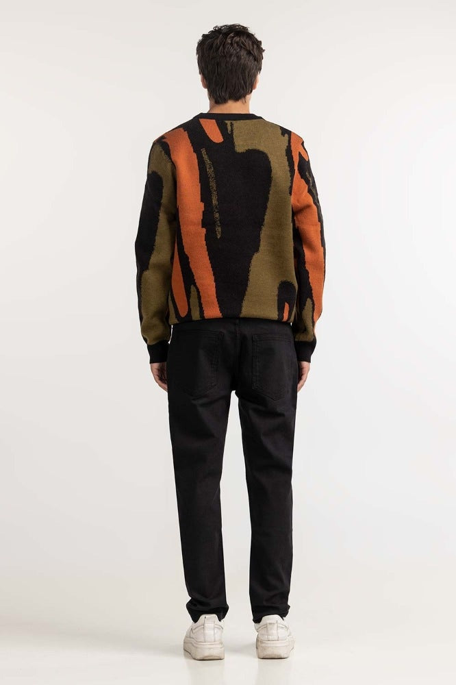 Multi Pattern Fashion Sweater MN-SWT-WS23-038