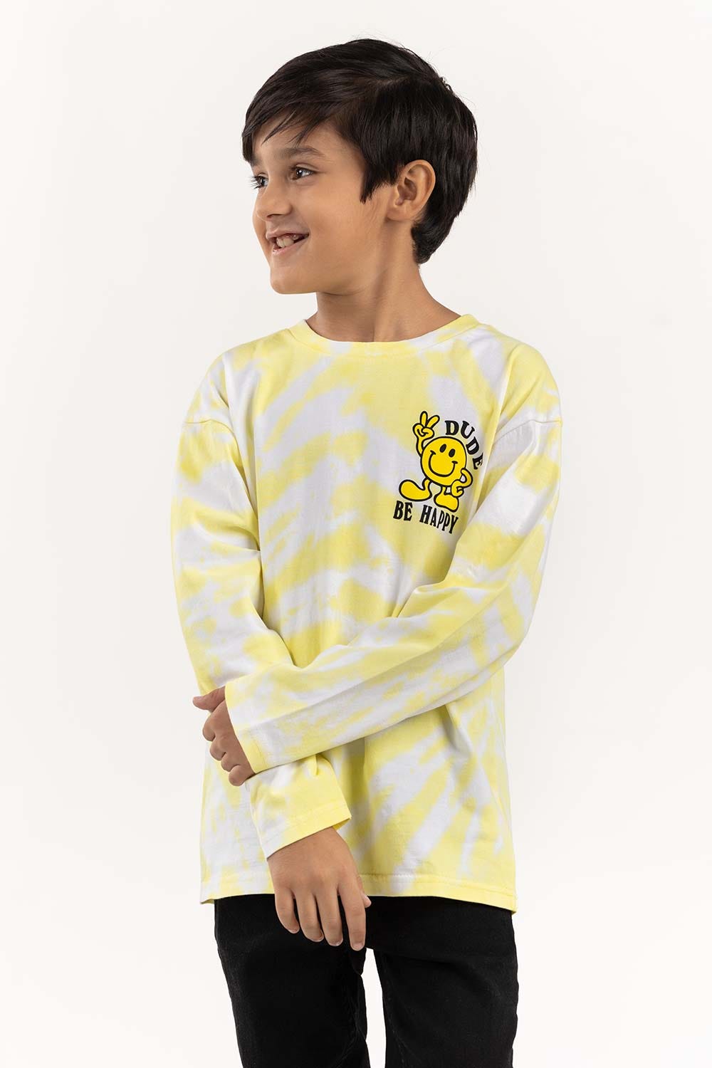 Junior Boy Multi Round Neck Tie Dye T-Shirt 224 -313-036