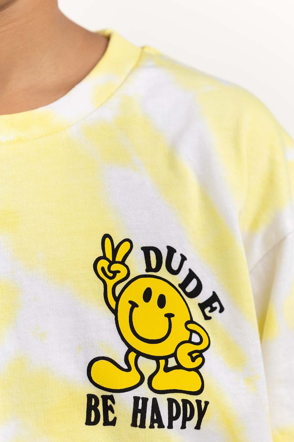 Junior Boy Multi Round Neck Tie Dye T-Shirt 224 -313-036