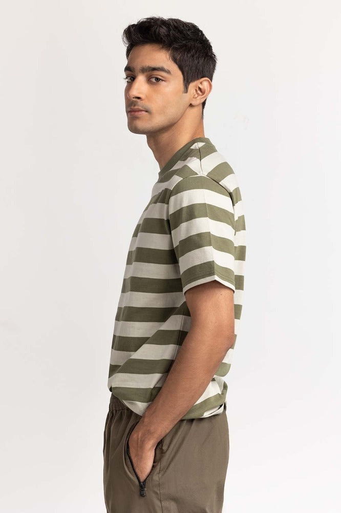 Multi Striped Tee TS-CNSJ24-100