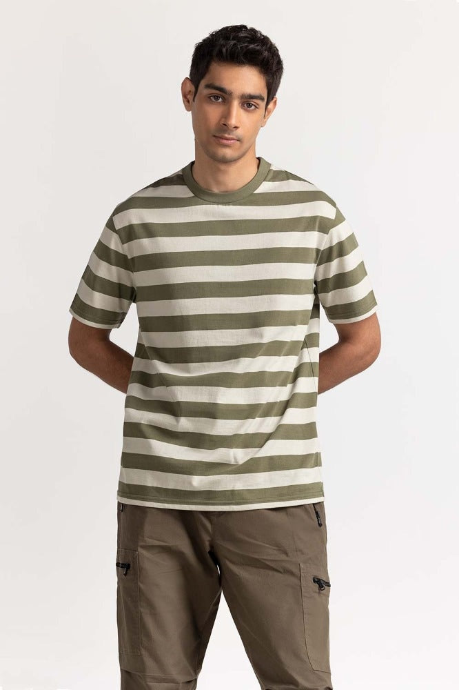 Multi Striped Tee TS-CNSJ24-100