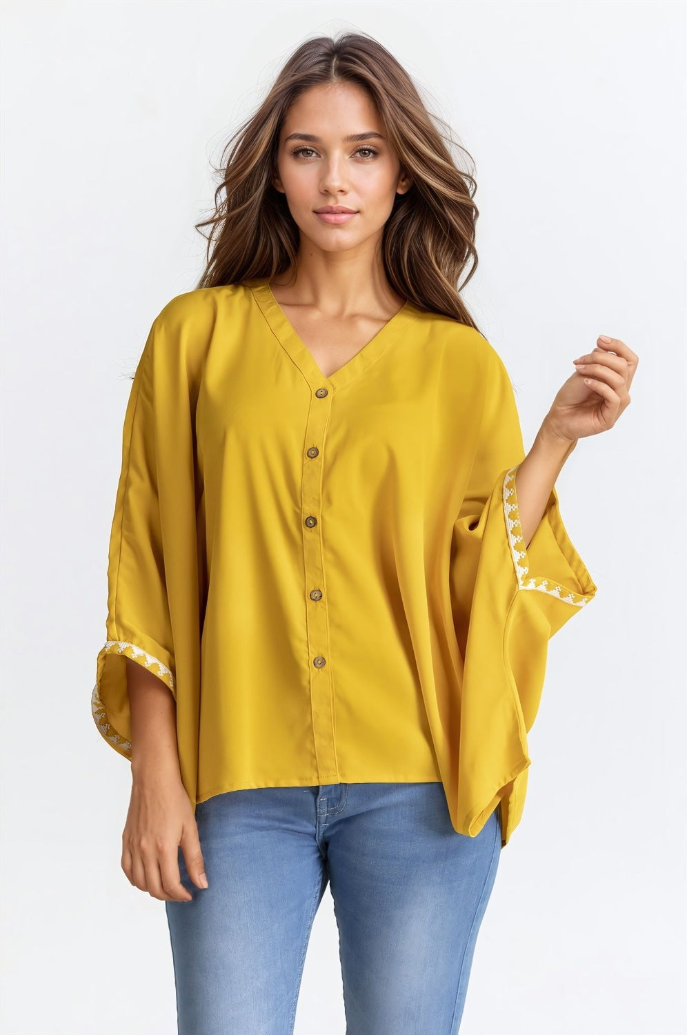 Mustard Basic Blouse WM-CS-SS24-075