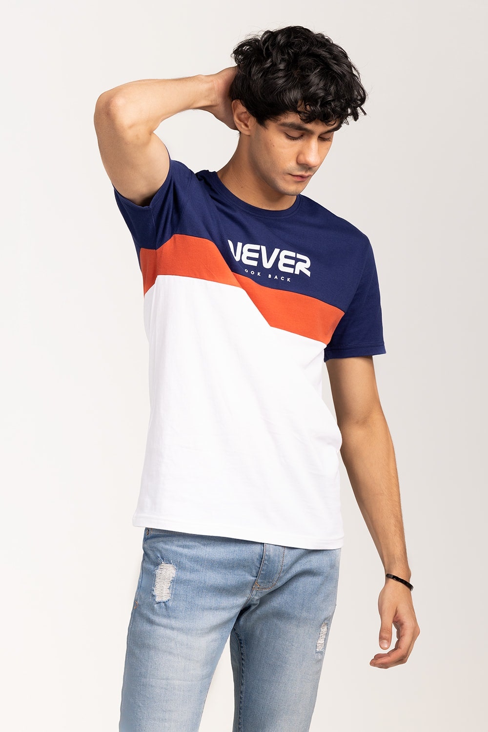 Navy-Clay Fashion T-Shirt JGP-URB-D227