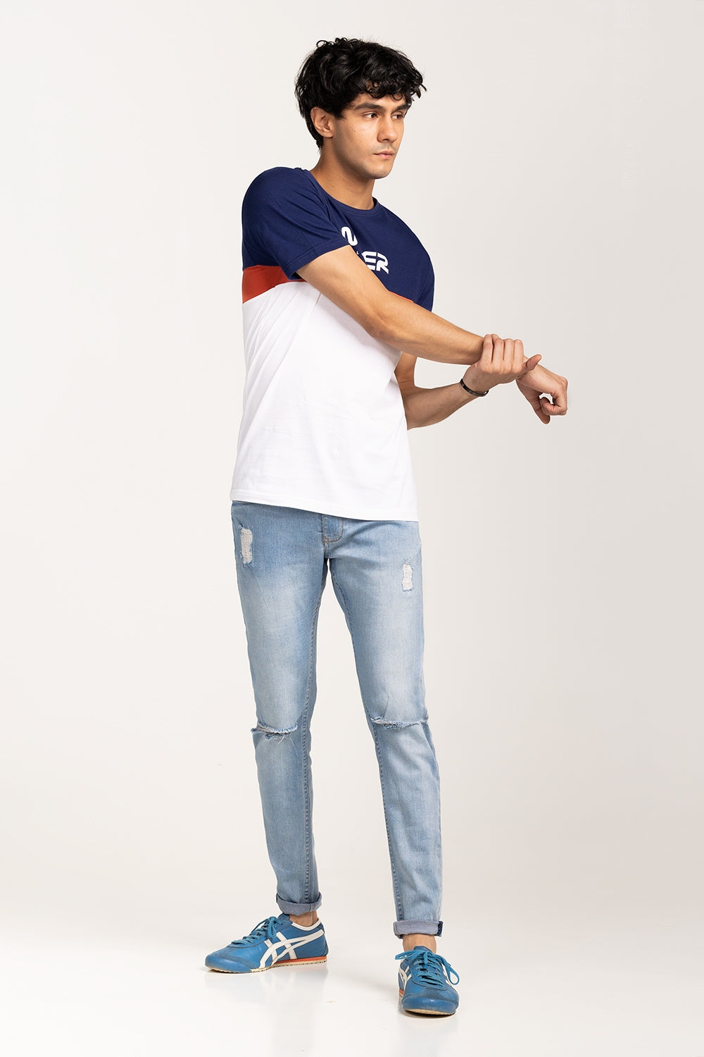 Navy-Clay Fashion T-Shirt JGP-URB-D227