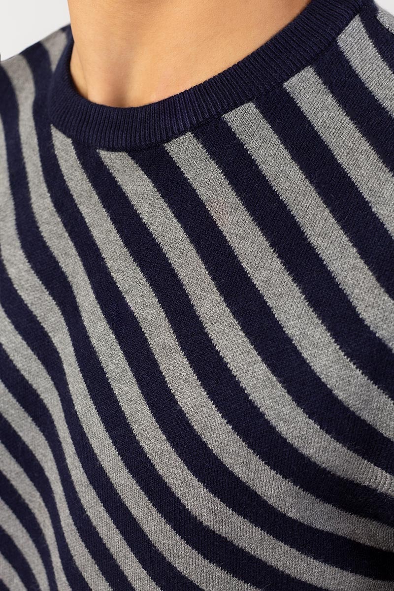 Navy-grey Sweater FS-SWT-VPN-FD-225-01