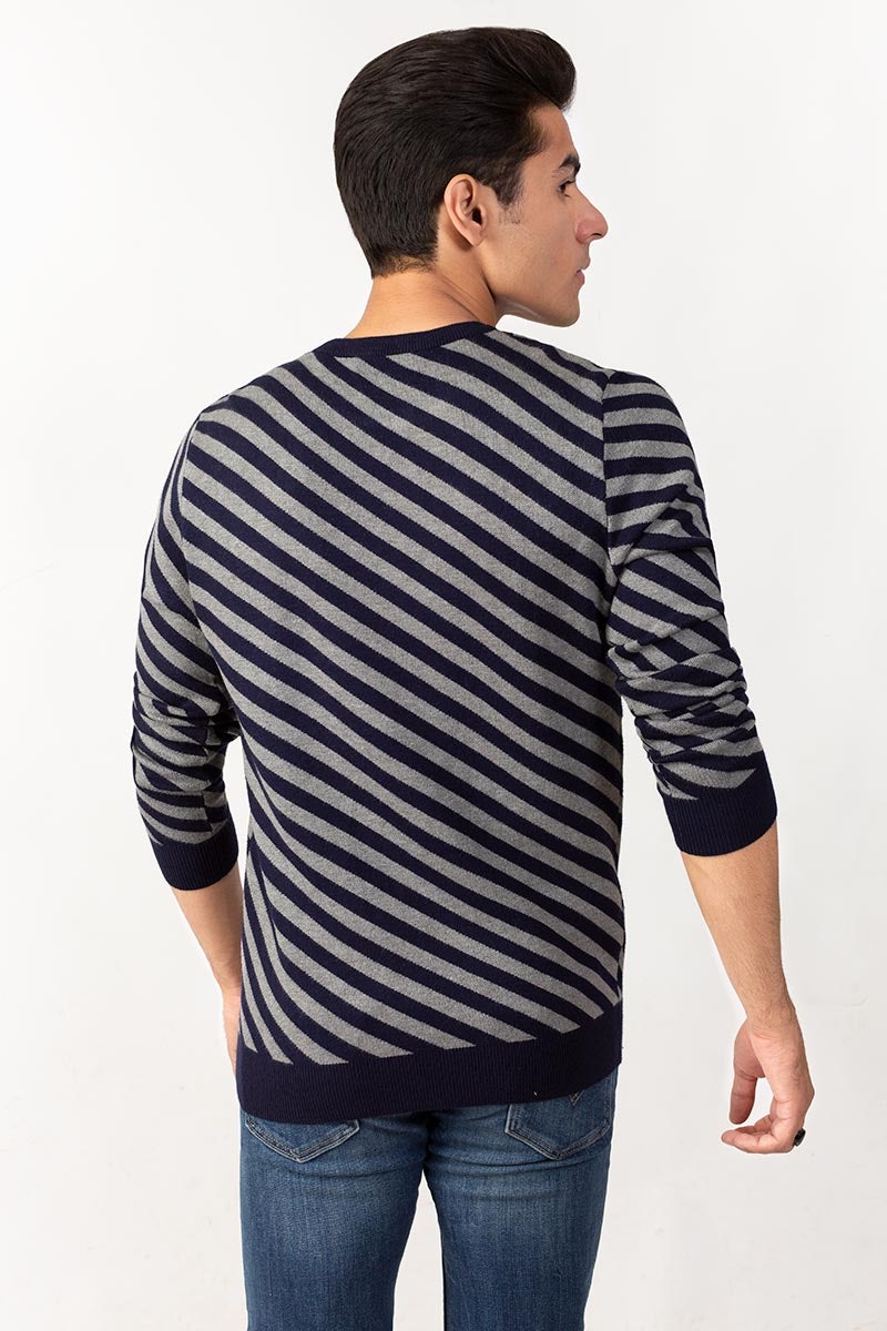 Navy-grey Sweater FS-SWT-VPN-FD-225-01