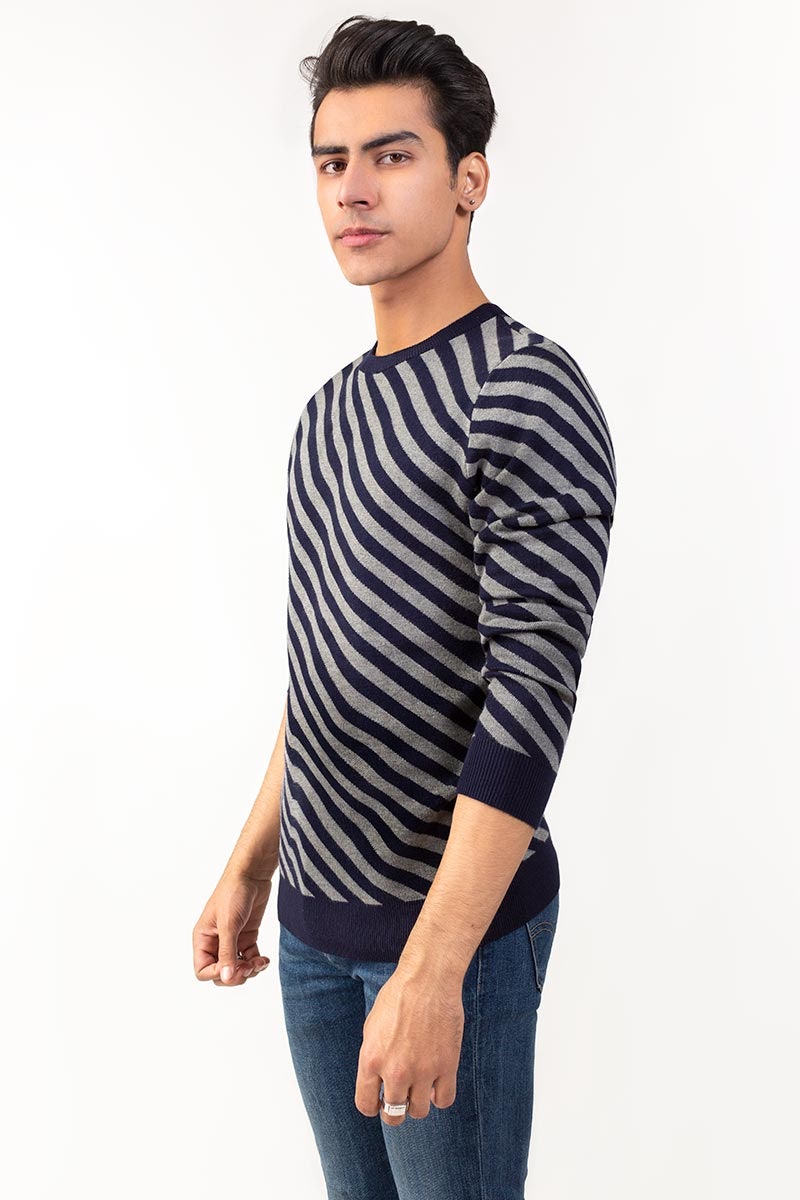 Navy-grey Sweater FS-SWT-VPN-FD-225-01