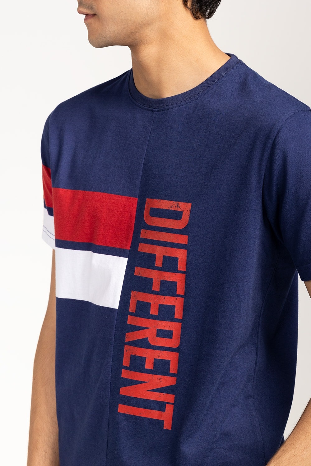 Navy-Red Urban T-Shirt YD-URB-TEE-D14-02