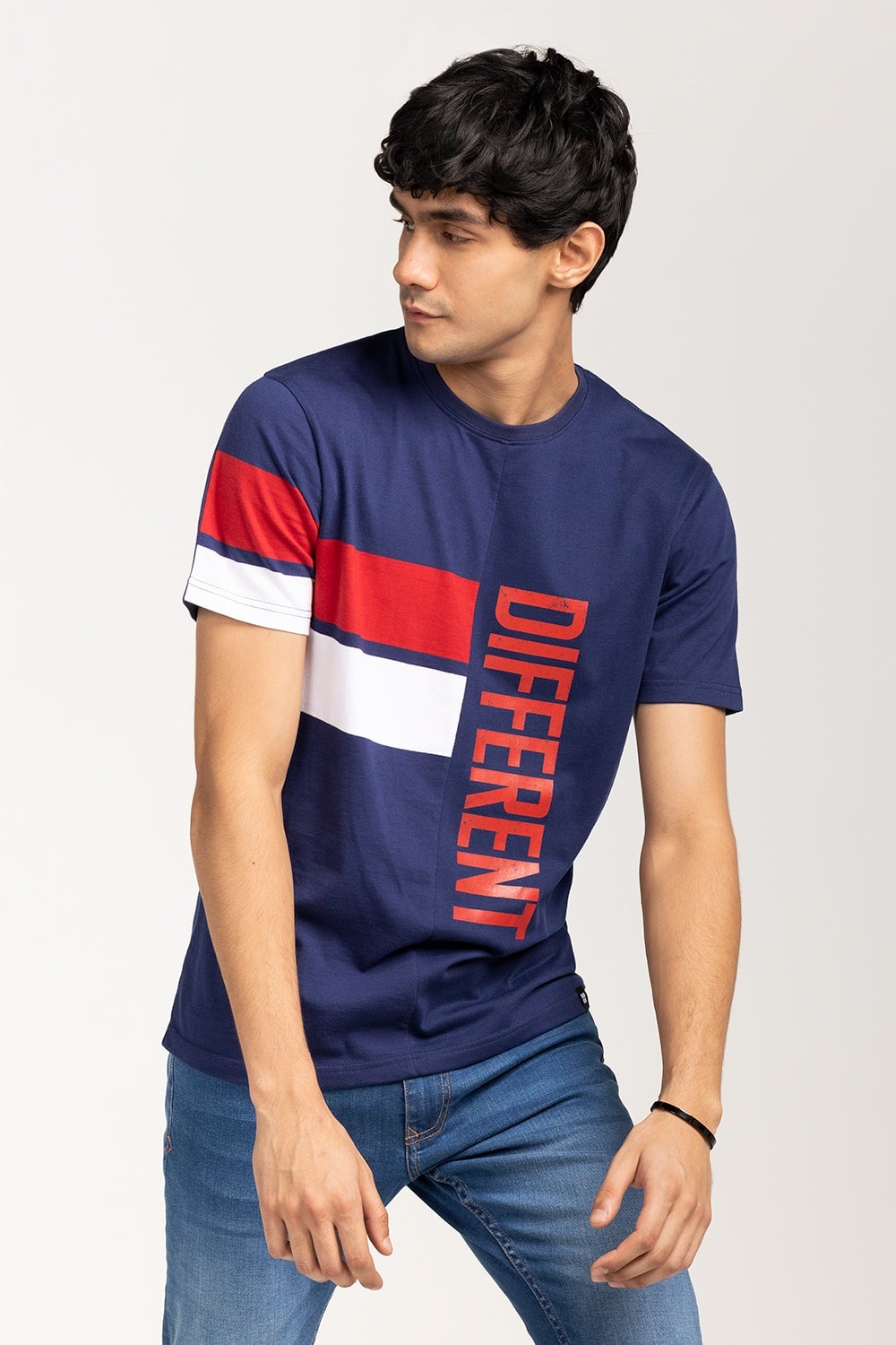 Navy-Red Urban T-Shirt YD-URB-TEE-D14-02