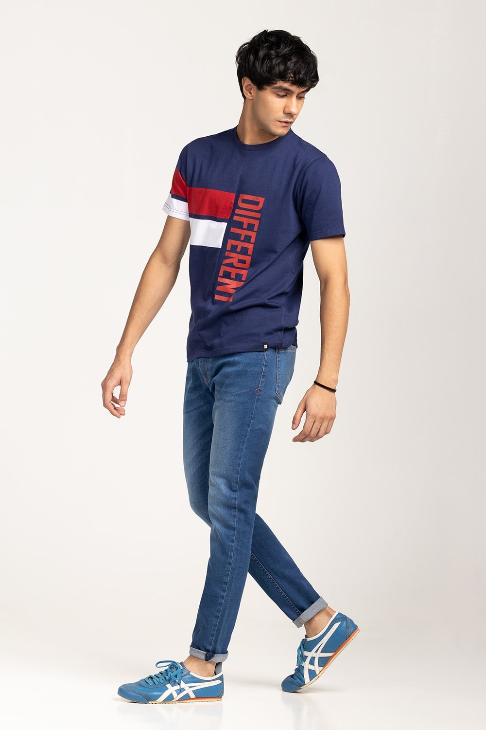 Navy-Red Urban T-Shirt YD-URB-TEE-D14-02