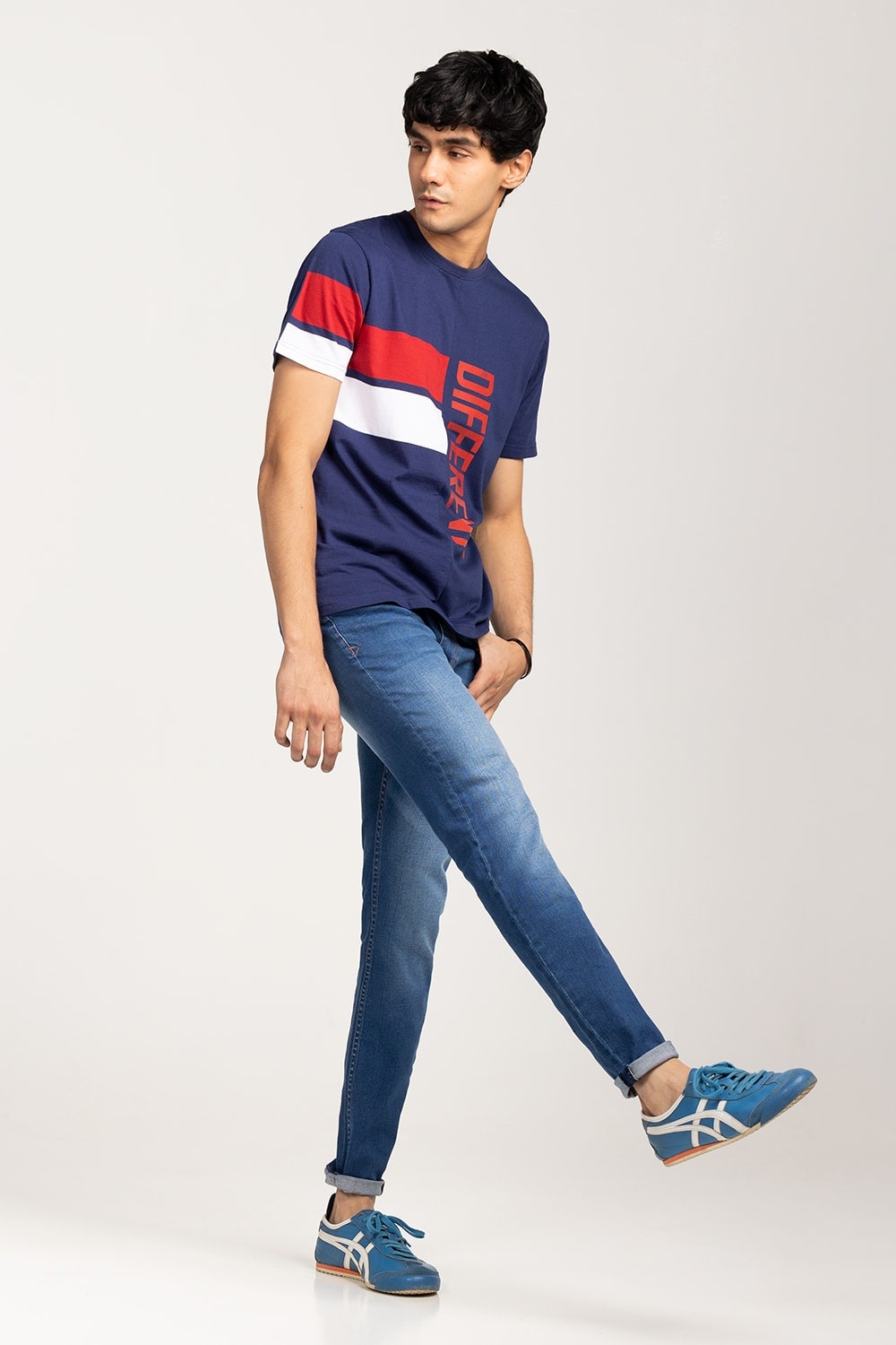 Navy-Red Urban T-Shirt YD-URB-TEE-D14-02